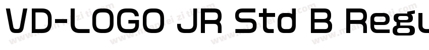 VD-LOGO JR Std B Regular字体转换